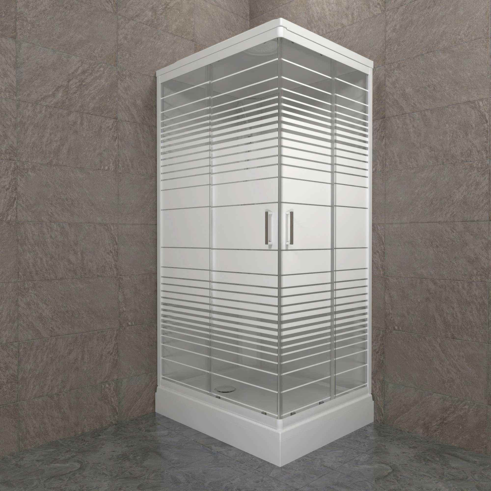 

Душевая кабина Triton Квадро 120x80 А полосы, низкий поддон, Квадро А Щ0000064616