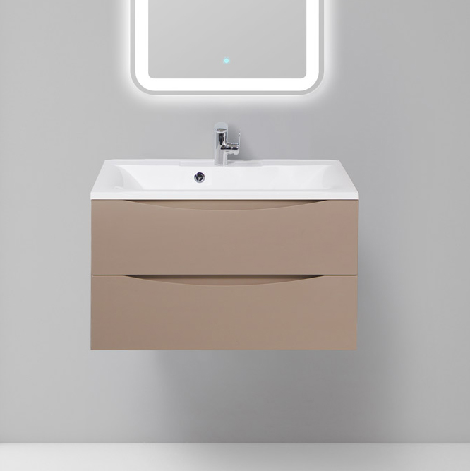 

Тумба с раковиной BelBagno Marino 80 capucino lucido, Бежевый, Marino 80