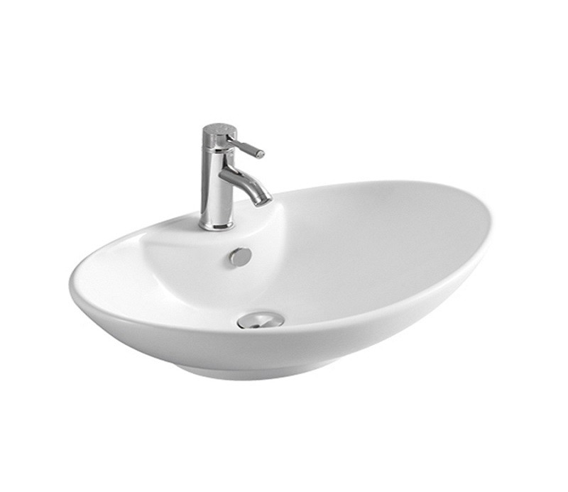 

Раковина CeramaLux 7025 накладная, Белый, N 7025