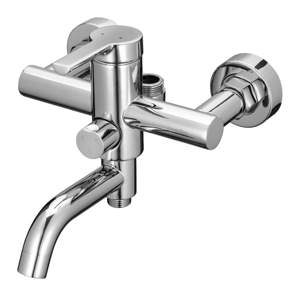 

Смеситель для ванны Swedbe Diana 1035, с поворотным изливом и верхним подключением, хром, 1035