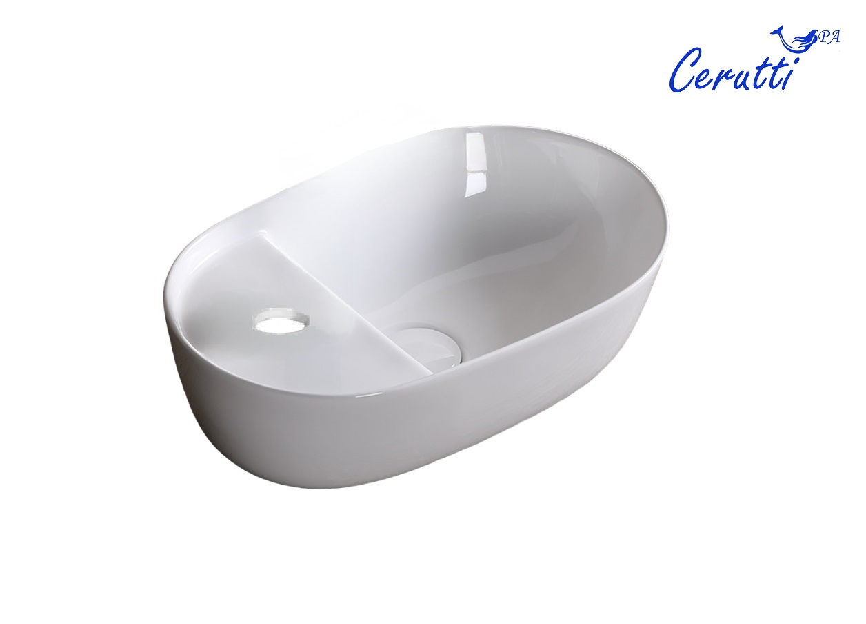 

Раковина Ceruttispa CR0050 42х27 накладная, белая, Белый, CR0050