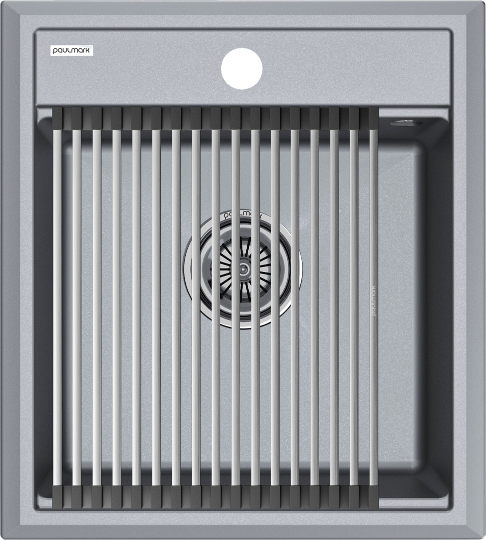 

Комплект мойка+ролл-матт Paulmark PM114651-DG+R375-BS 40,5х36 см, графит, PM114651-DG+R375-BS