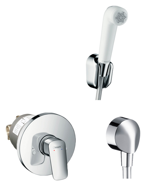 

Гигиенический набор Hansgrohe Logis со смесителем (71666000 + 27454000 + 32127000), Хром