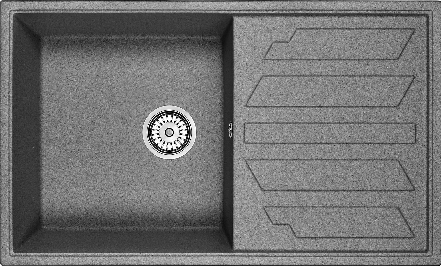 

Мойка кухонная Granula GR-8601 графит, Серый
