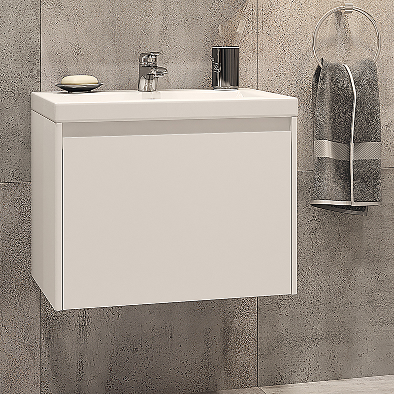 

Тумба с раковиной Velvex Klaufs 60.1Y белая, подвесная, Белый, Klaufs 60.1Y