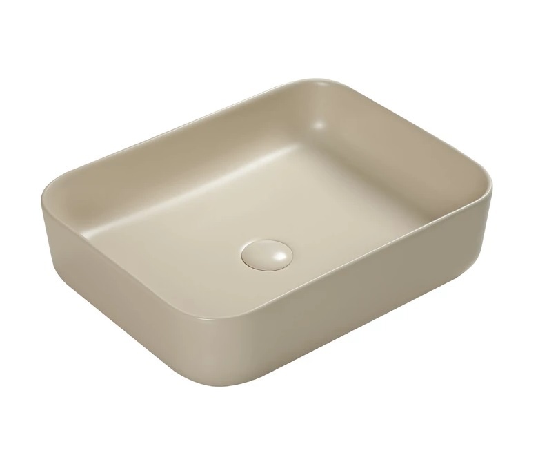 

Раковина SantiLine SL-1051BG накладная 50х41 бежевая матовая, Бежевый, SL-1051BG
