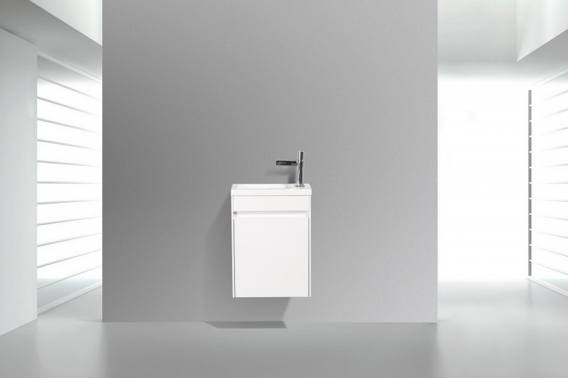 

Тумба с раковиной BelBagno Pietra Mini 40 L bianco lucido, Pietra Mini 40 L
