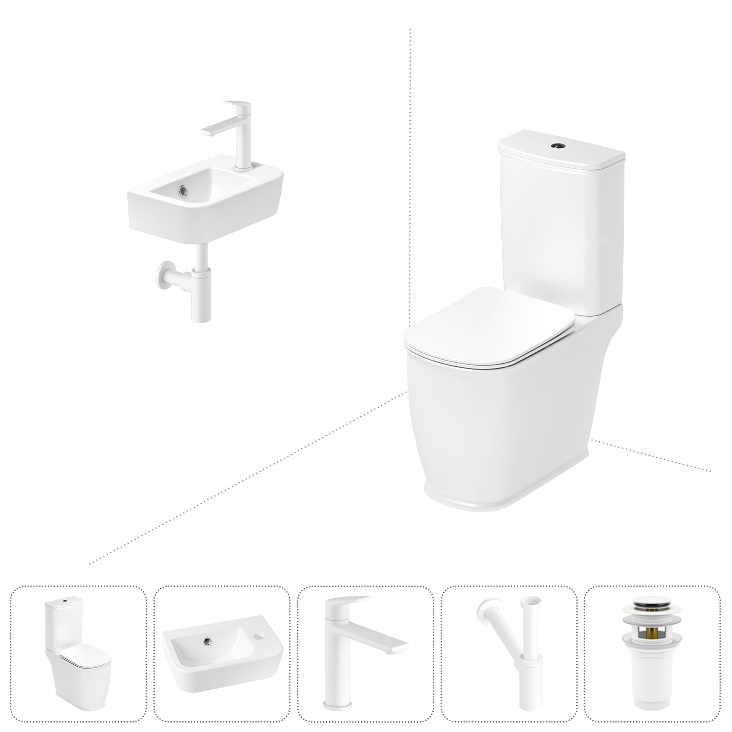 

Набор для туалета 5 в 1 Lavinia Boho Bell Pro 202008504, 202008504