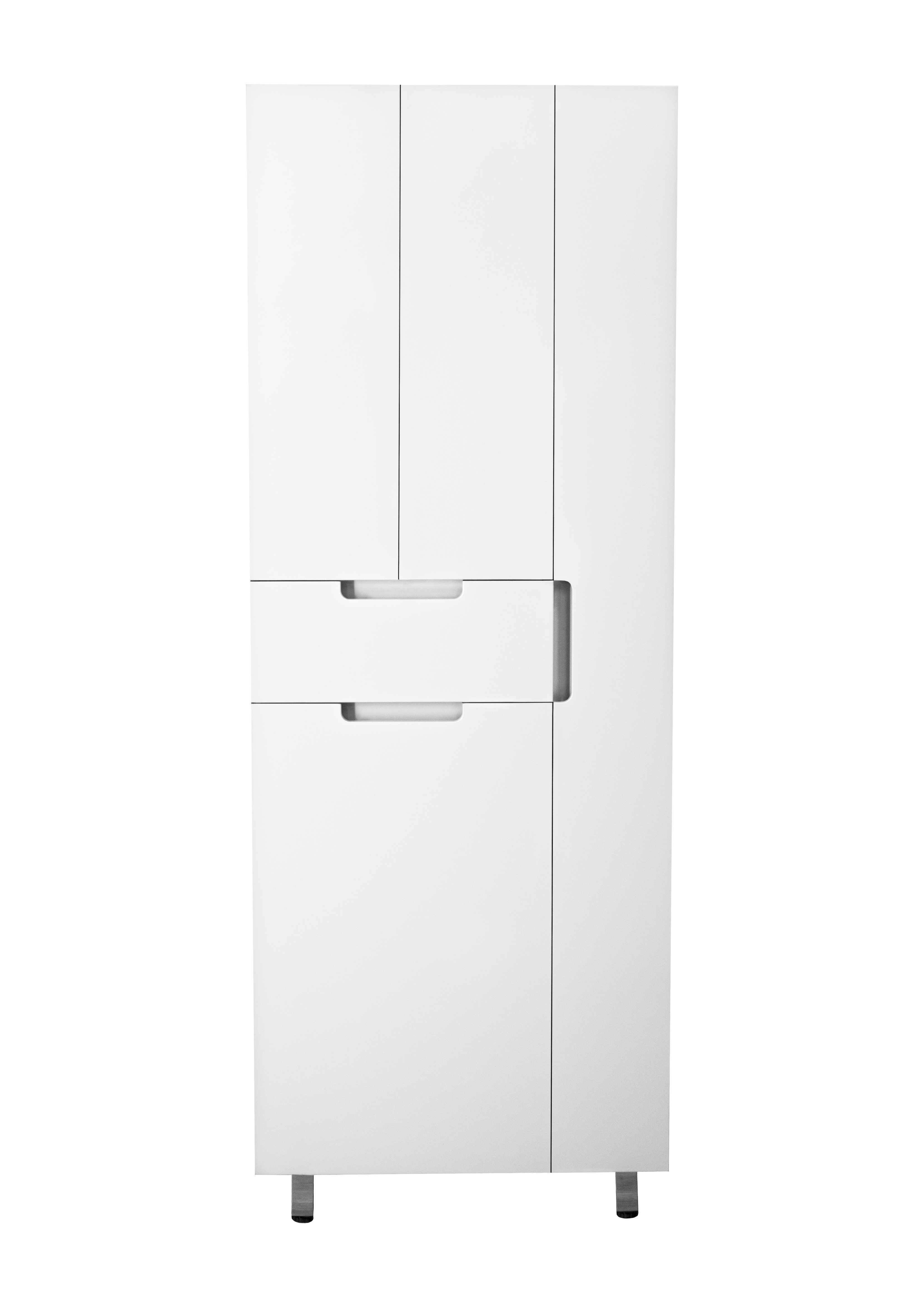 

Шкаф-пенал Style Line Оптима 70 с бельевой корзиной, Белый, Оптима 70