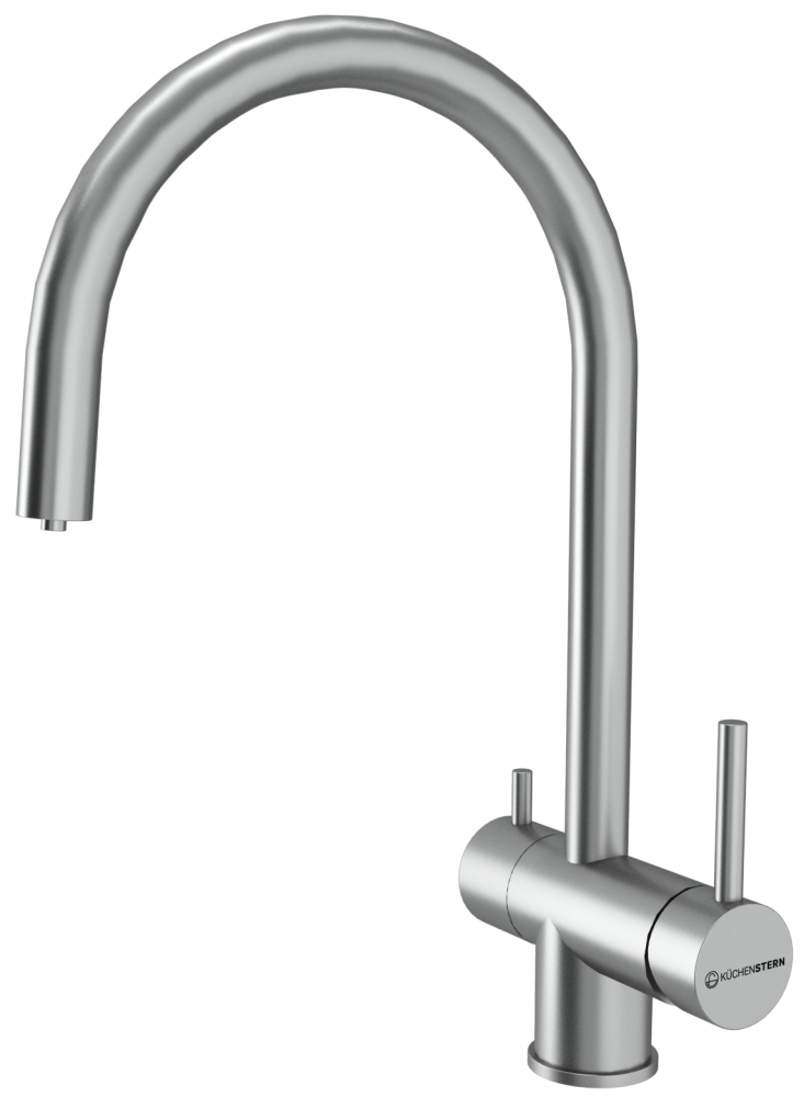 

Смеситель для кухонной мойки KuchenStern DRIM-F 402SS40 нержавеющая сталь, 402SS40