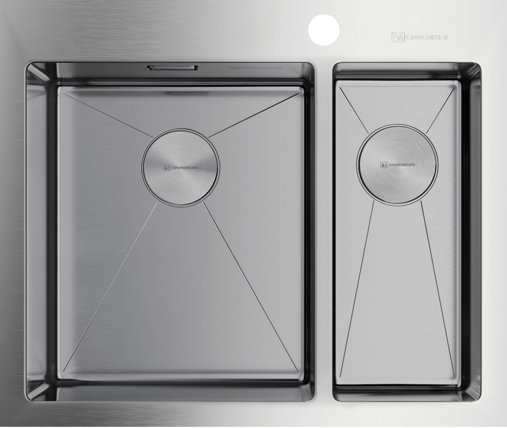 

Мойка кухонная Omoikiri Akisame 60-2 L, Сталь