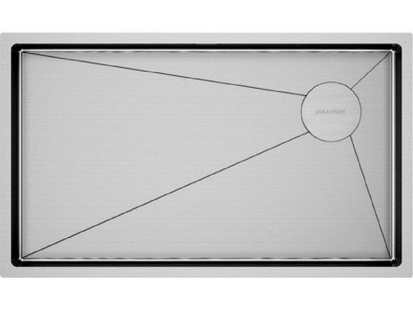 

Мойка кухонная Paulmark NEXT-SKEW 58 UNI PM885844-BS 58х44 см, брашированная сталь, PM885844-BS
