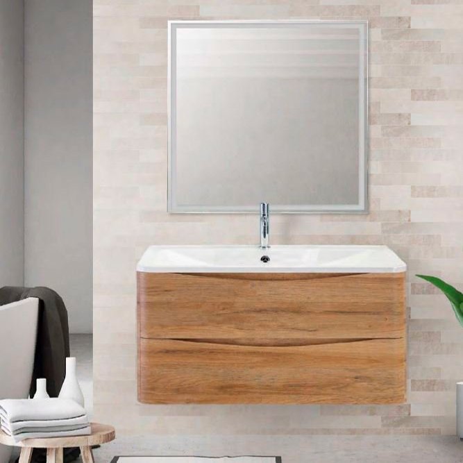 

Мебель для ванной BelBagno Acqua 100 подвесная, rovere rustico