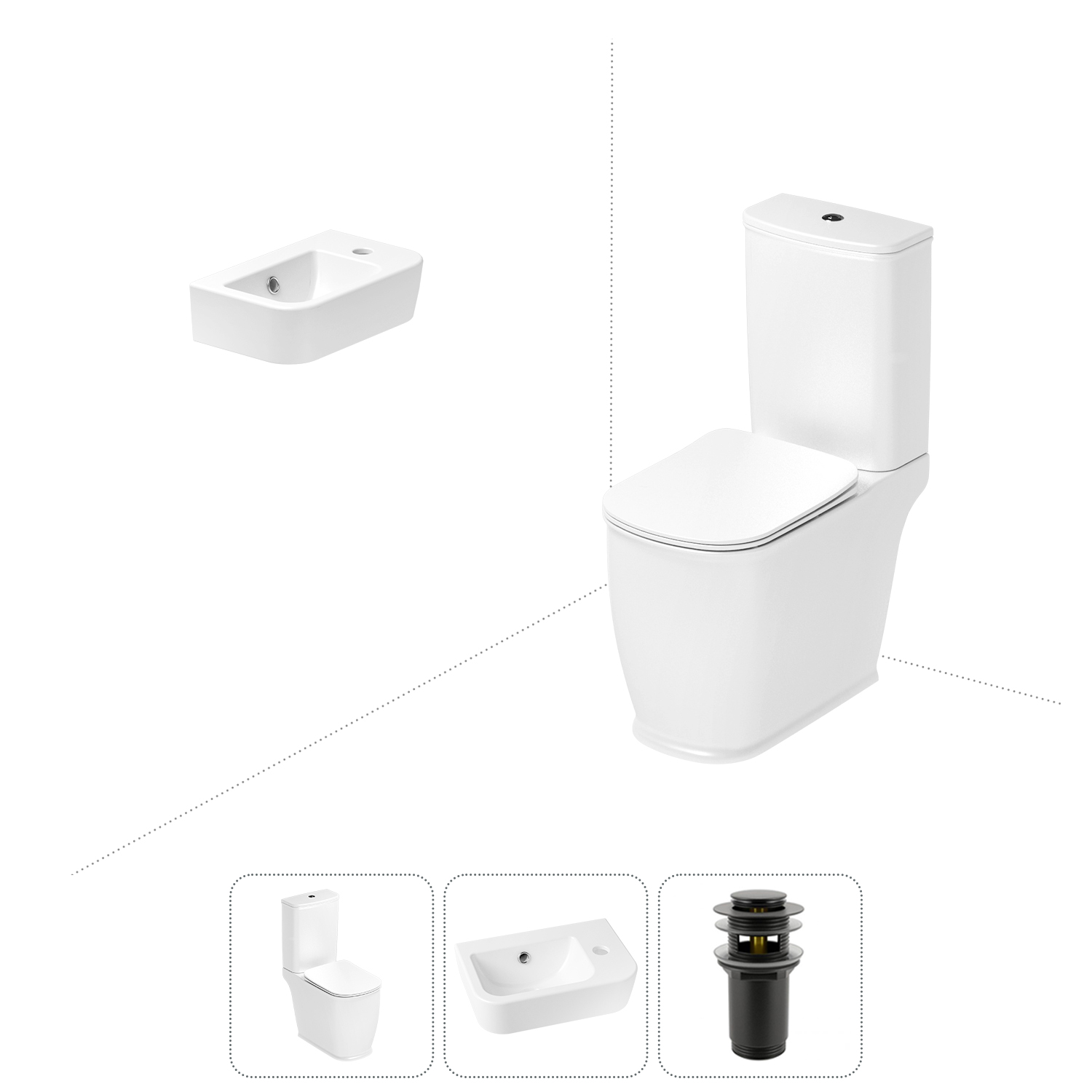 

Набор для туалета 3 в 1 Lavinia Boho Bell Pro 202008321, 202008321