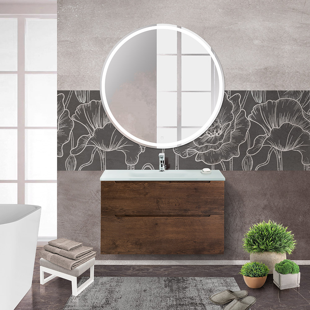 

Мебель для ванной BelBagno Etna H-60 90 подвесная, 2 ящика, Rovere Moro (раковина BB910/465-LV-VTR-BO), Темное дерево, ETNA-H60-900-2C-SO-RW-P