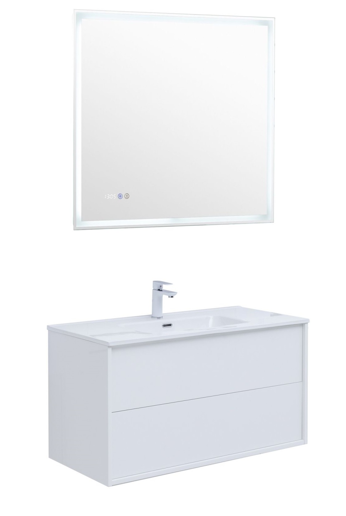 

Мебель для ванной Aquanet Lino 80 (Flat) подвесная, белый глянец, Lino 80 (Flat)