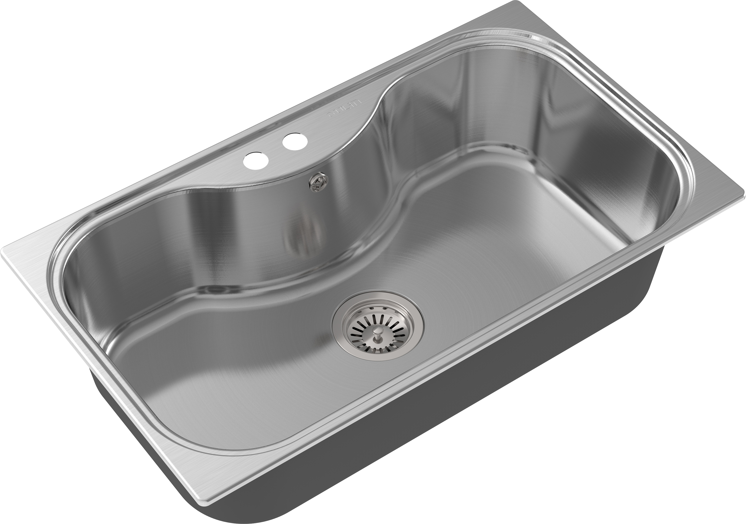 

Мойка кухонная Oulin OL-330, Хром, OL-330