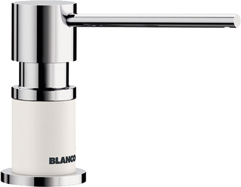

Дозатор Blanco Lato 525814 хром/белый, Белый / хром
