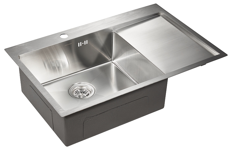 

Мойка кухонная Paulmark Atlan PM217851-BSL 51 брашированная сталь, Серый, PM217851-BSL