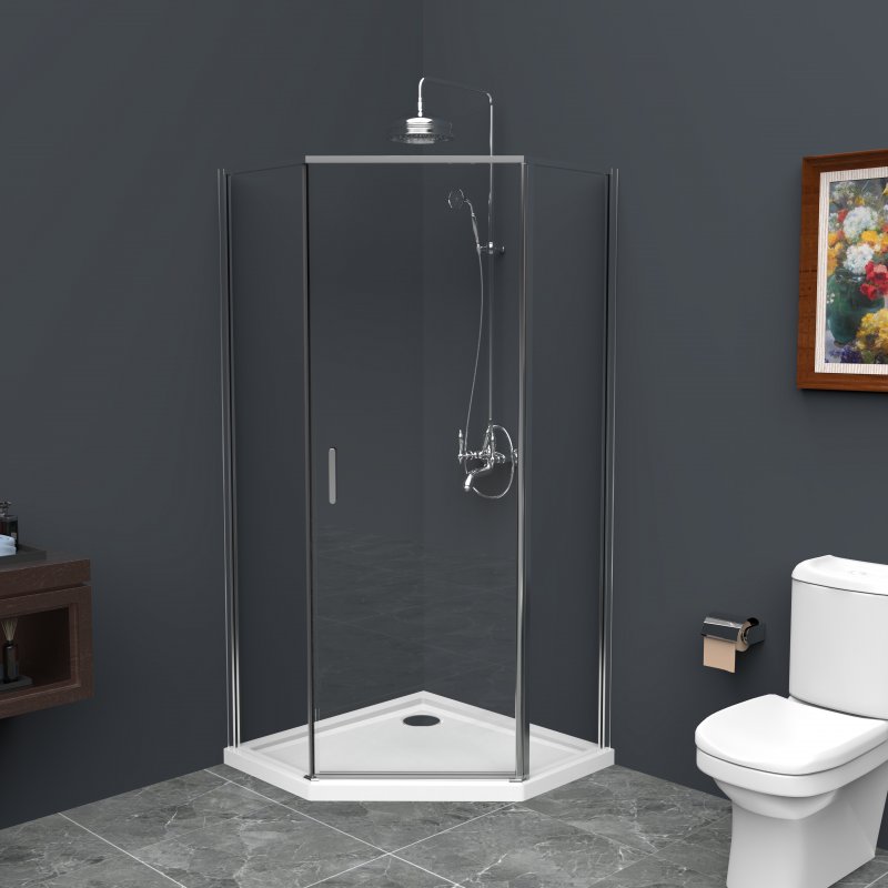

Душевой уголок BelBagno UNO-195-P-1-100-C-Cr, UNO-195-P-1-100-C-Cr