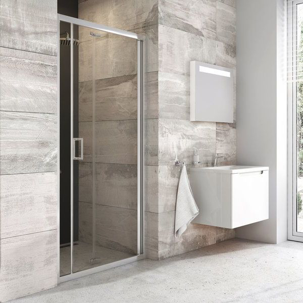 

Душевая дверь в нишу Ravak BLDZ2-90 Transparent, профиль хром