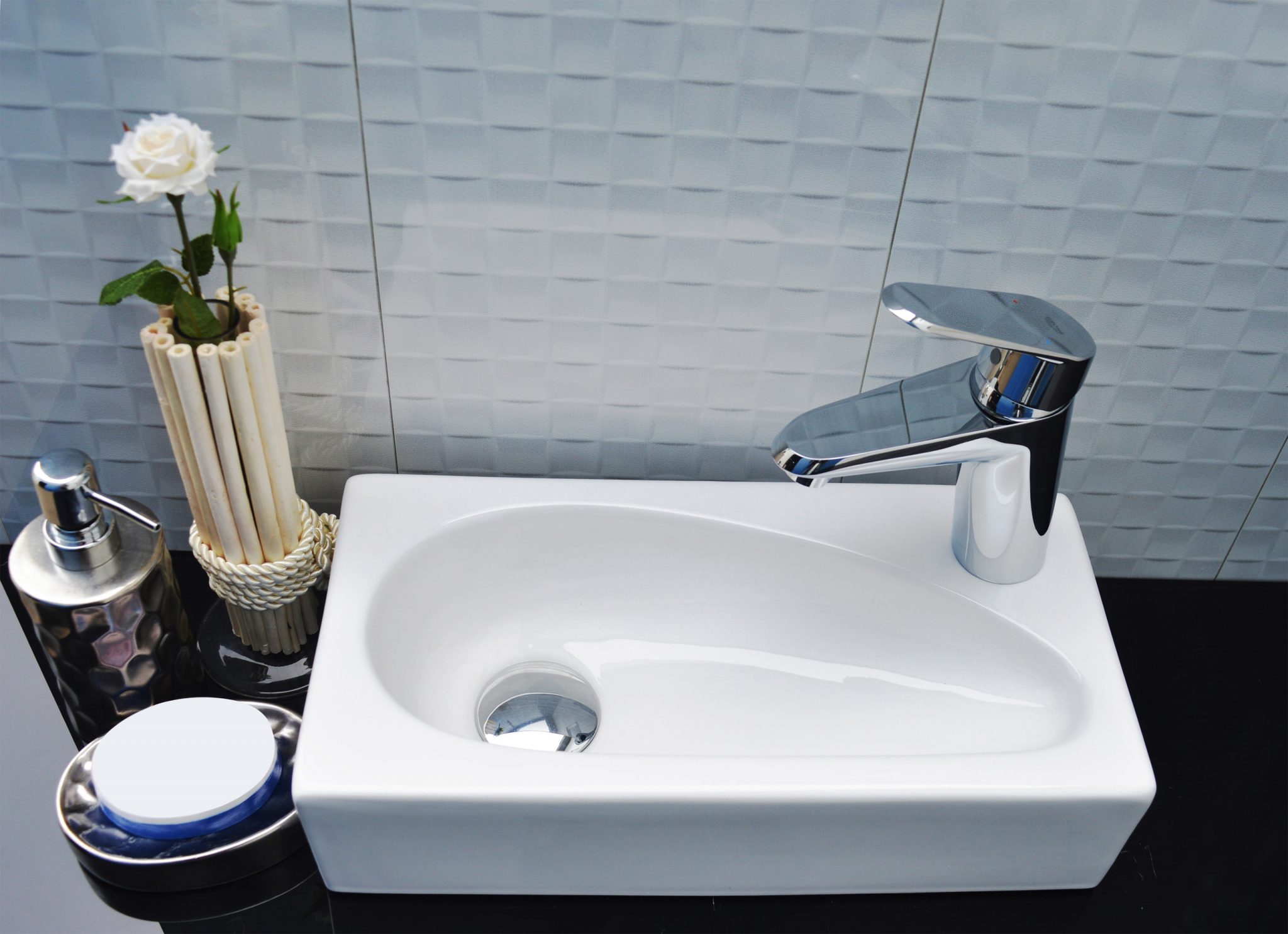 

Раковина накладная CeramaLux 9265, Белый, N9265