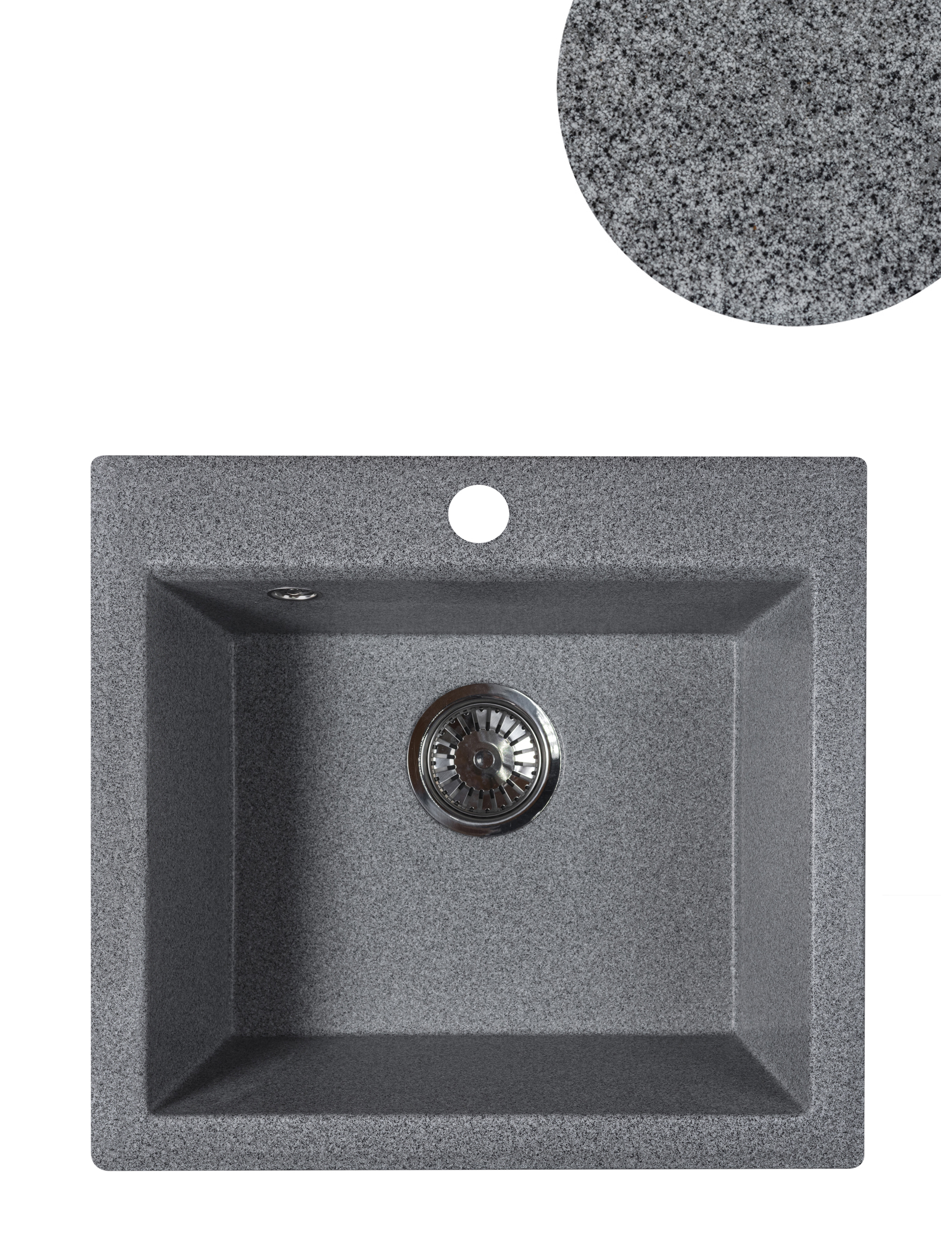 

Мойка кухонная Reflexion Mini RX1150GR 50х46 гравий, Серый, Mini RX1150GR
