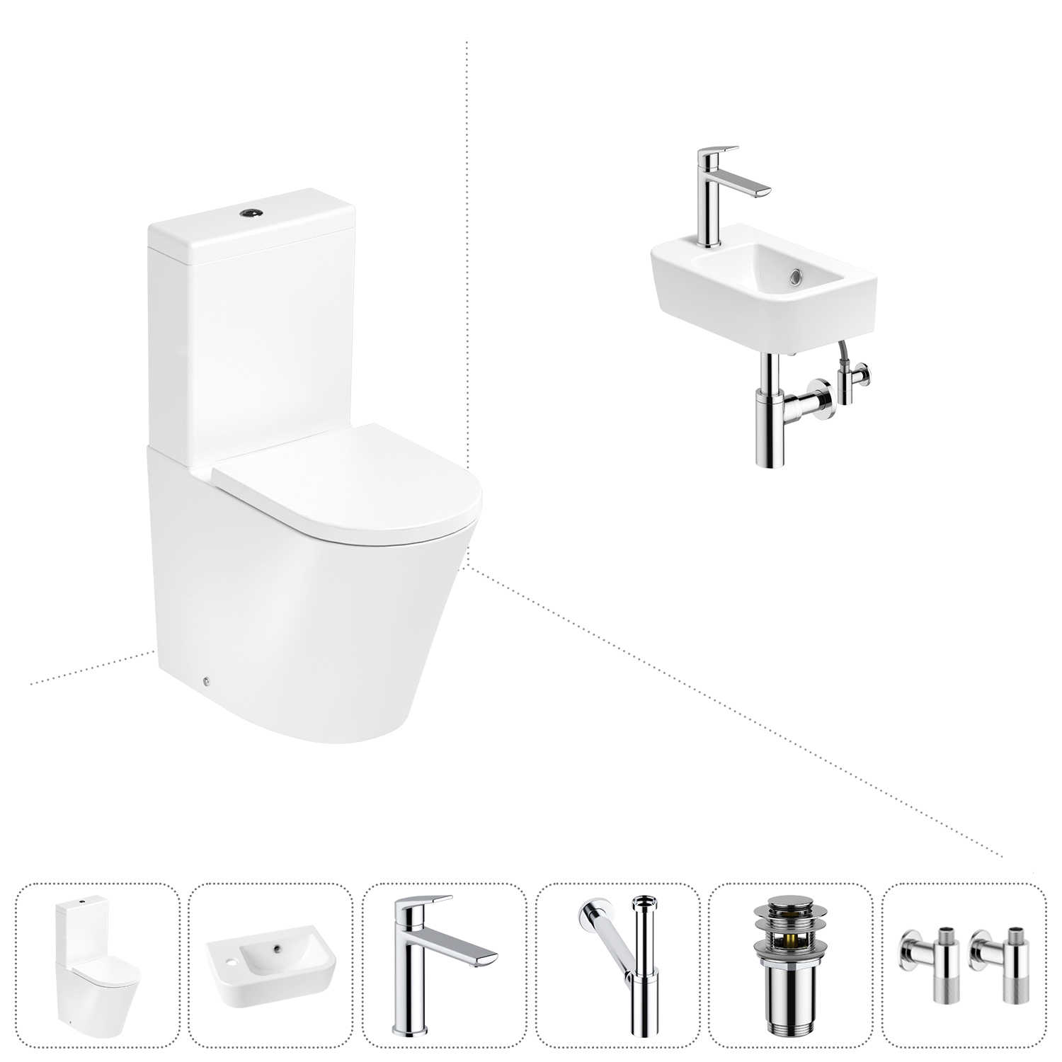 

Набор для туалета 6 в 1 Lavinia Boho Biore 202008625, 202008625