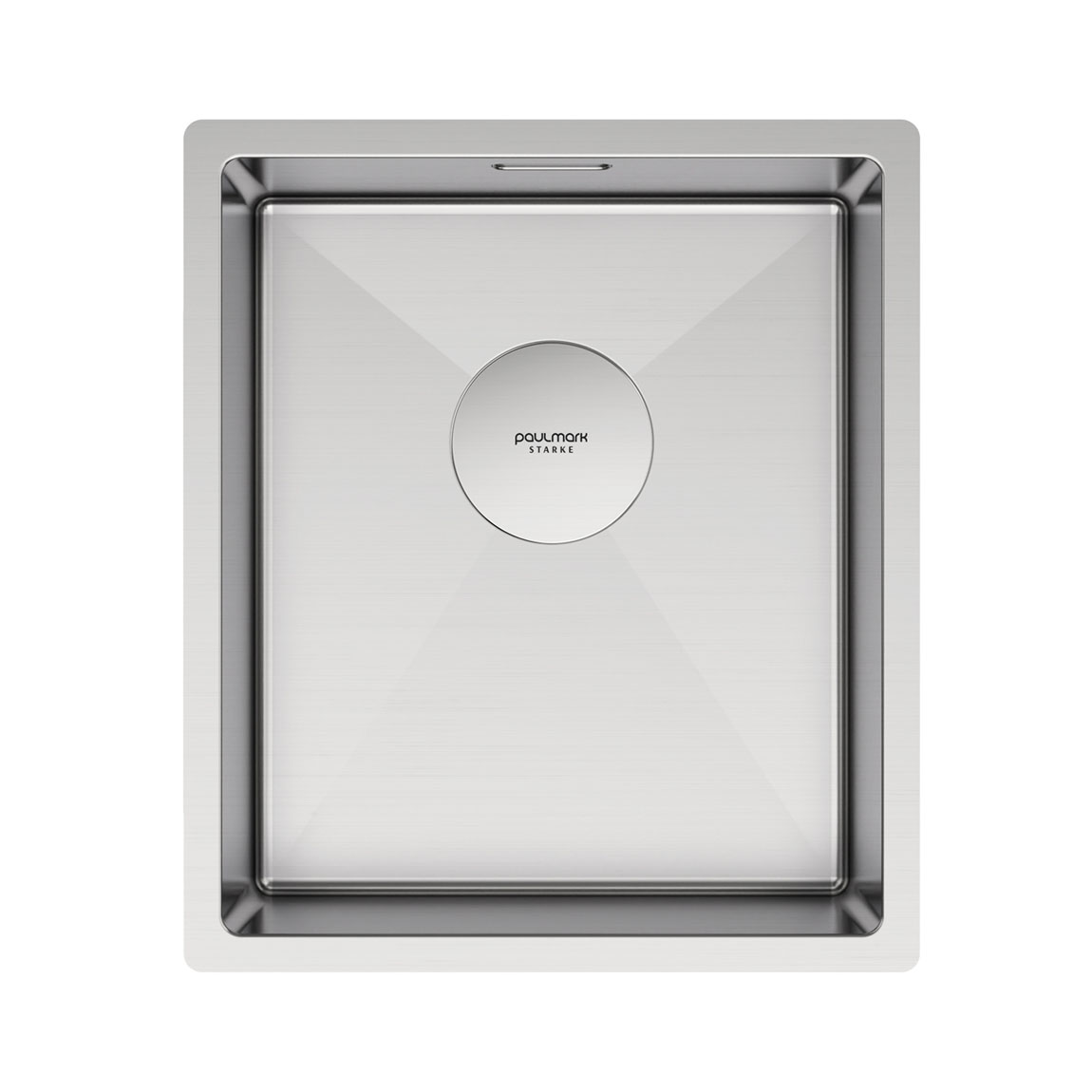 

Мойка кухонная Paulmark NEXT 38 UNI PM213844-BS 38х44 см, нержавеющая сталь, PM213844-BS