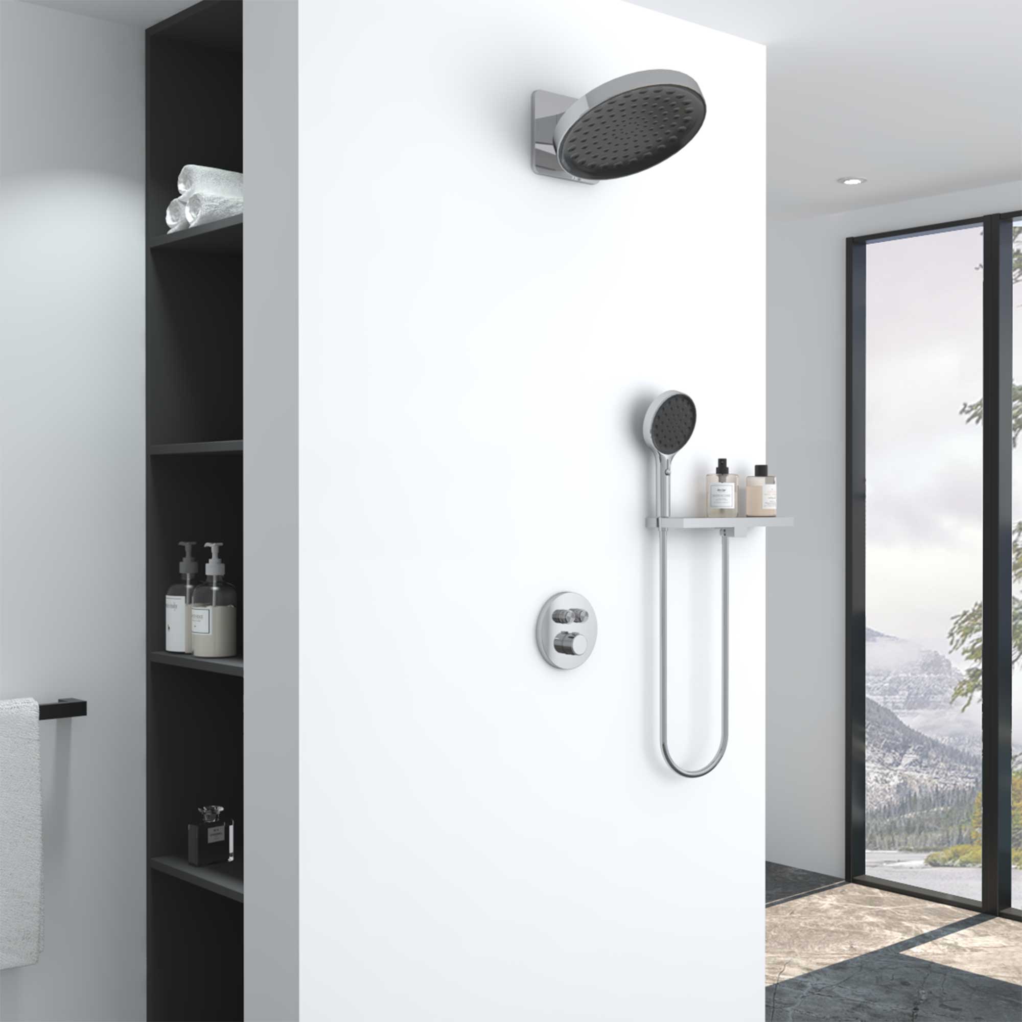 

Душевой комплект Vincea Inspire VSFW-3I22MT3RCH встраиваемый, термостатический, двухрежимный, Хром, VSFW-3I22MT3RCH