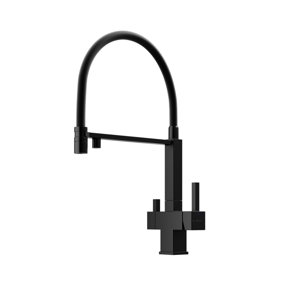 

Смеситель Sancos Moro SC4006MB для кухонной мойки, с гибким изливом, черный матовый, SC4006MB