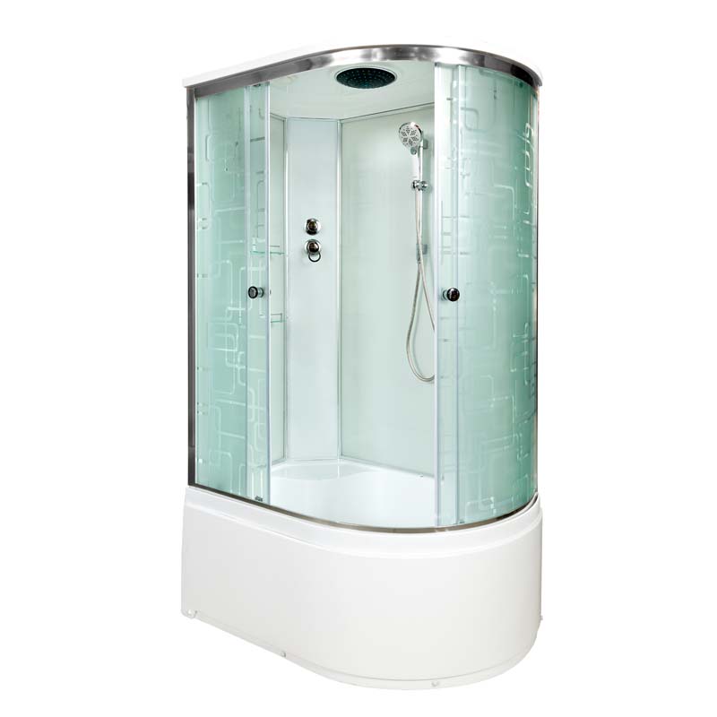 

Душевая кабина AvaCan EM4512L, 120х80х220 см, стекло с узором, профиль хром, EM4512L