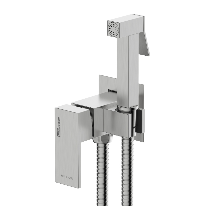 

Гигиенический душ WasserKRAFT A71338 со смесителем, никель, A71338