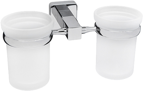 

Стакан WasserKRAFT Lippe K-6528D двойной, Хром, Lippe K-6528D