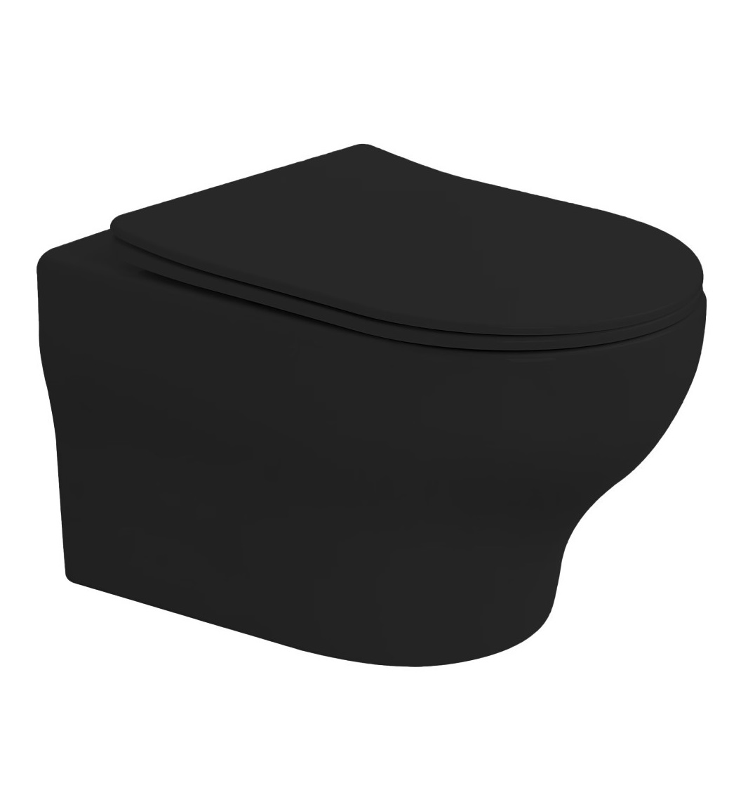 

Унитаз подвесной Boheme Fiore 978-SET-B с микролифтом, черный матовый, 978-SET-B