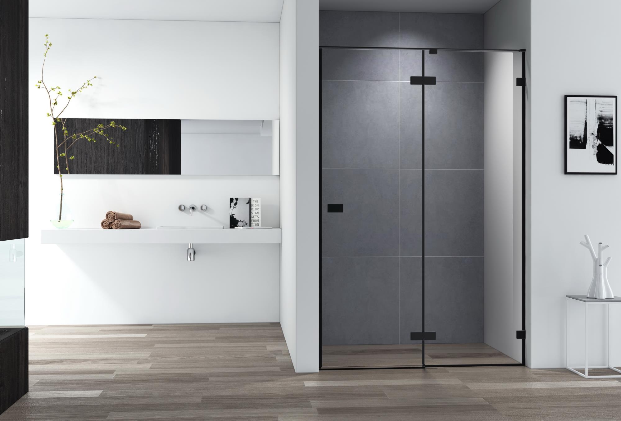 

Душевая дверь в нишу Cezares Bellagio-B-12-120-C-NERO, -B-12-120-C-NERO