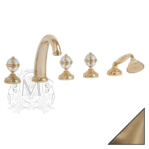 

Смеситель Migliore Cristalia Swarovski ML.CRS-3780 Br на борт ванны, Бронза, Cristalia Swarovski ML.CRS-3780 Br