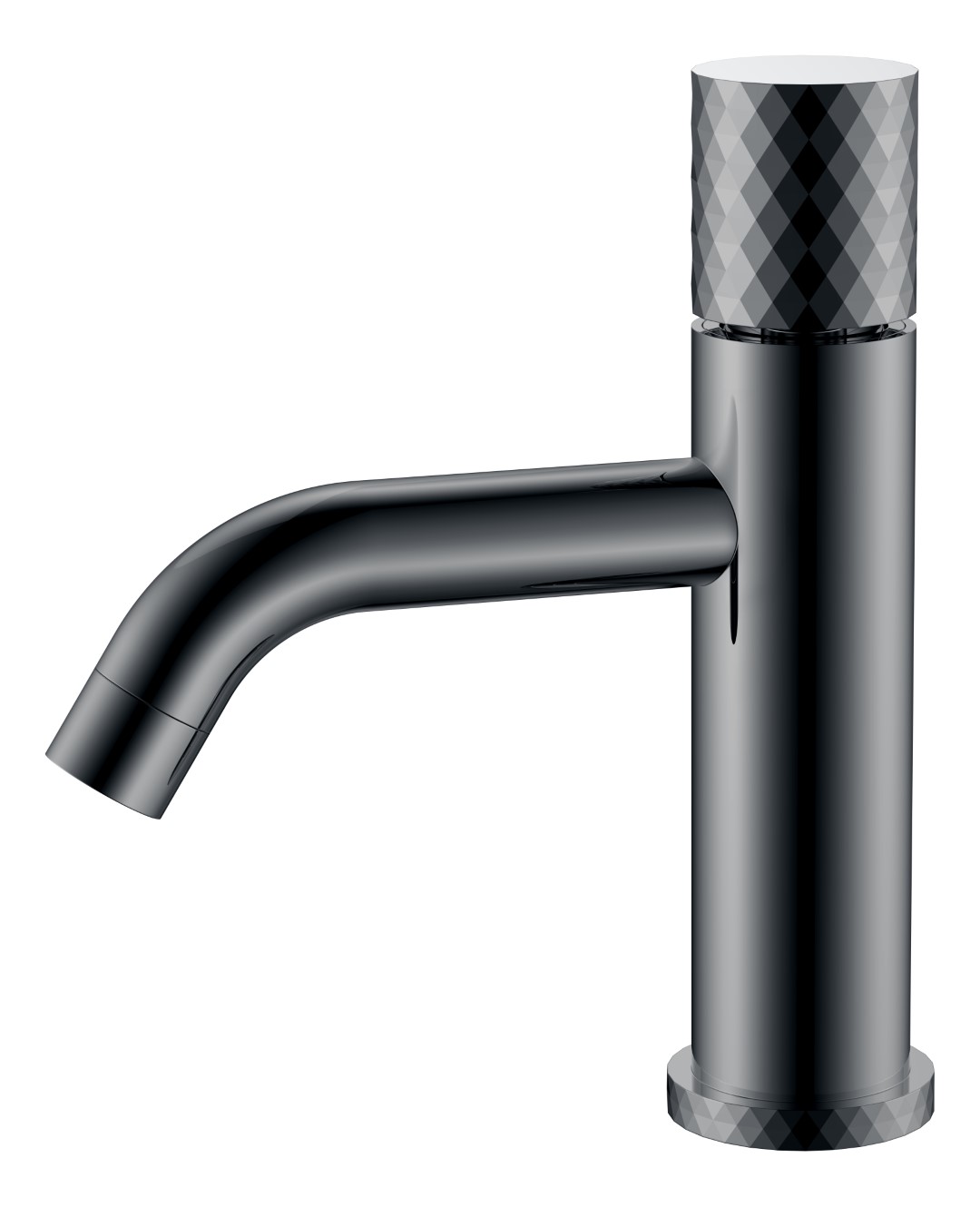 

Смеситель для раковины Boheme Stick 121-SGM графит глянец diamond, 121-SGM
