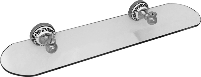 

Полка Fixsen Bogema FX-78503, Белый;хром;не окрашен;рисунок, Bogema FX-78503