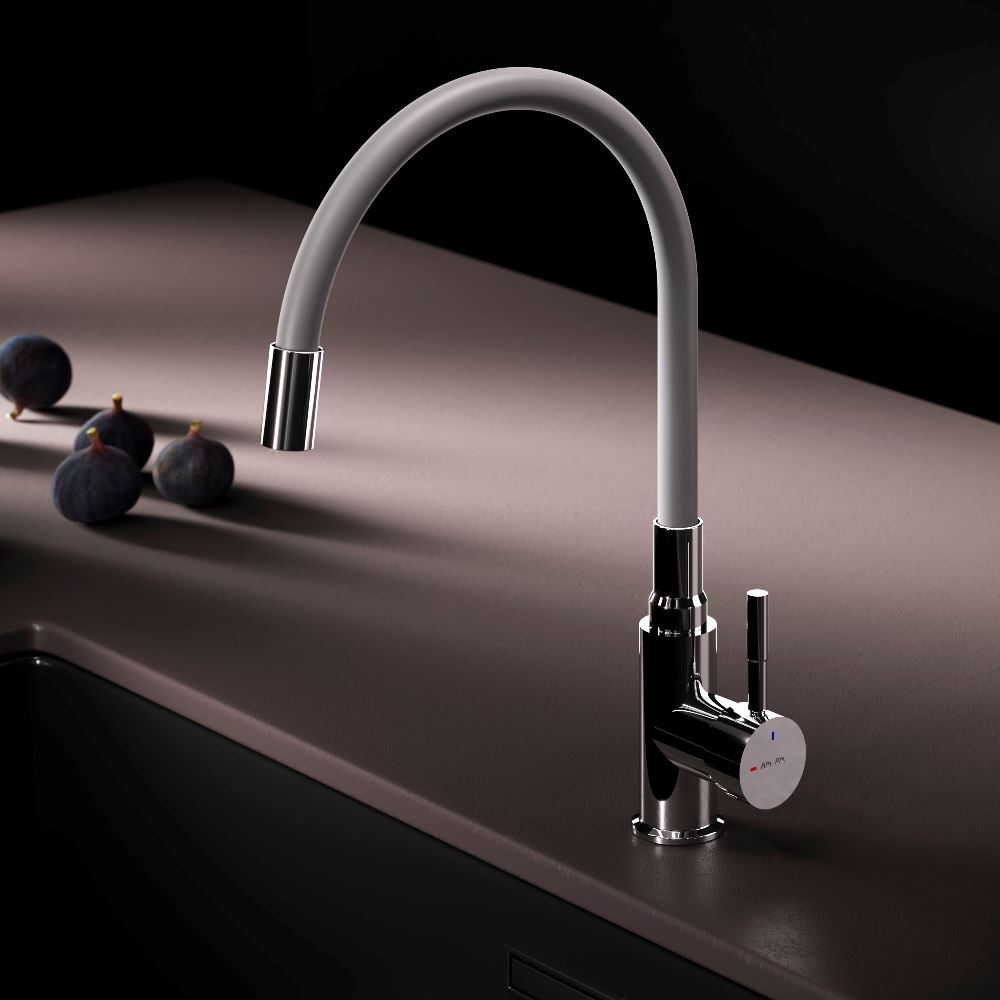 

Смеситель для кухонной мойки Am.Pm X-Joy S F85B07605 хром, серый, F85B07605