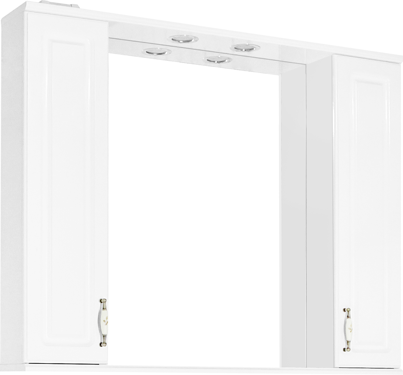 

Зеркало-шкаф Style Line Олеандр-2 100/С Люкс, ручки белые, Белый, Олеандр-2 100/С