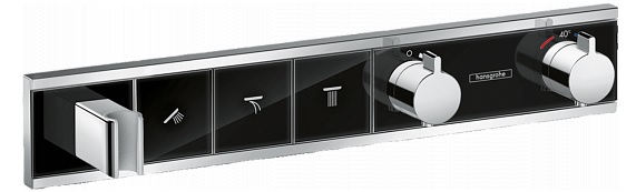 

Термостат Hansgrohe RainSelect 15356600 для душа, Черный / хром, 15356600