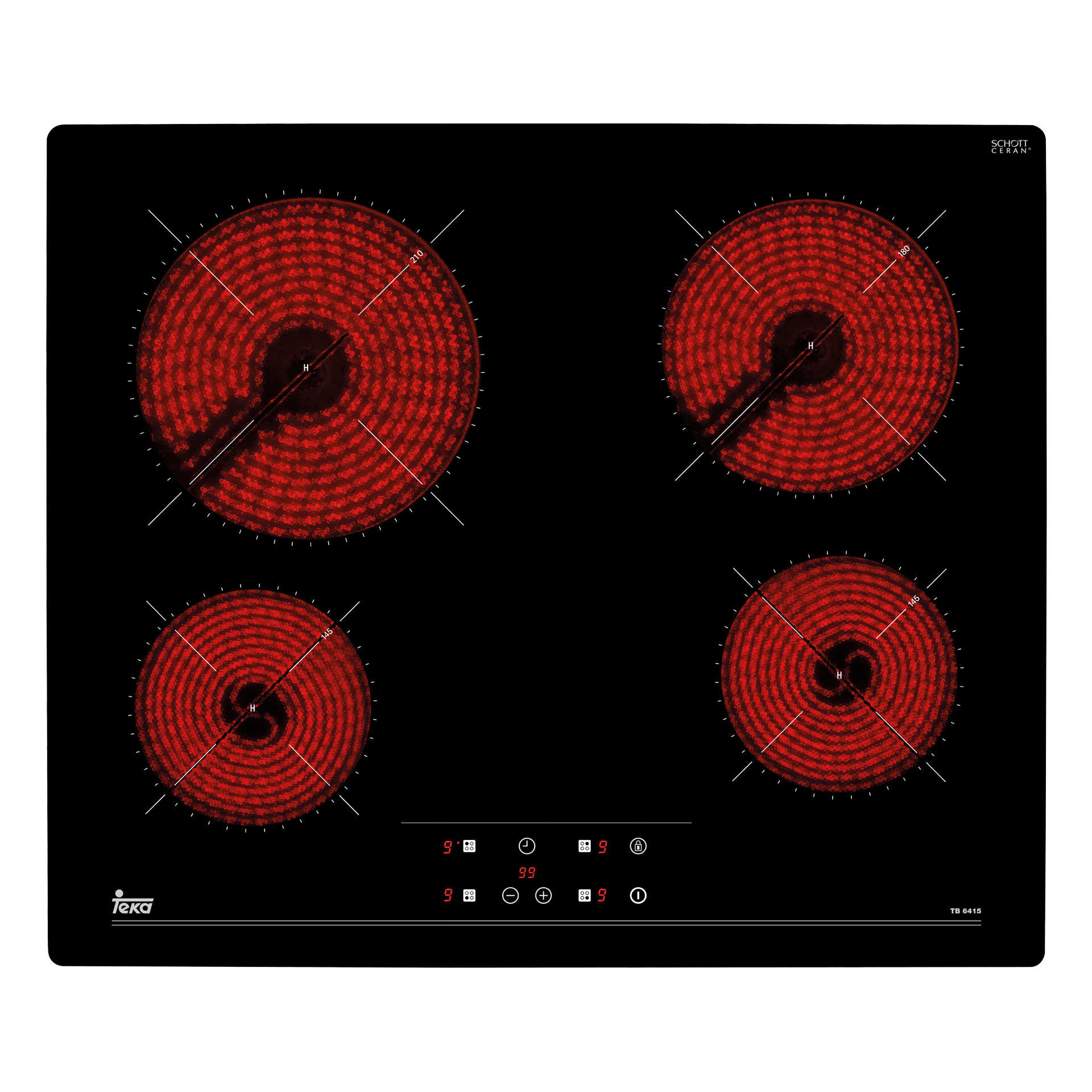 

Варочная поверхность Teka Easy TB 6415 BLACK Hi-Light, TB 6415 BLACK