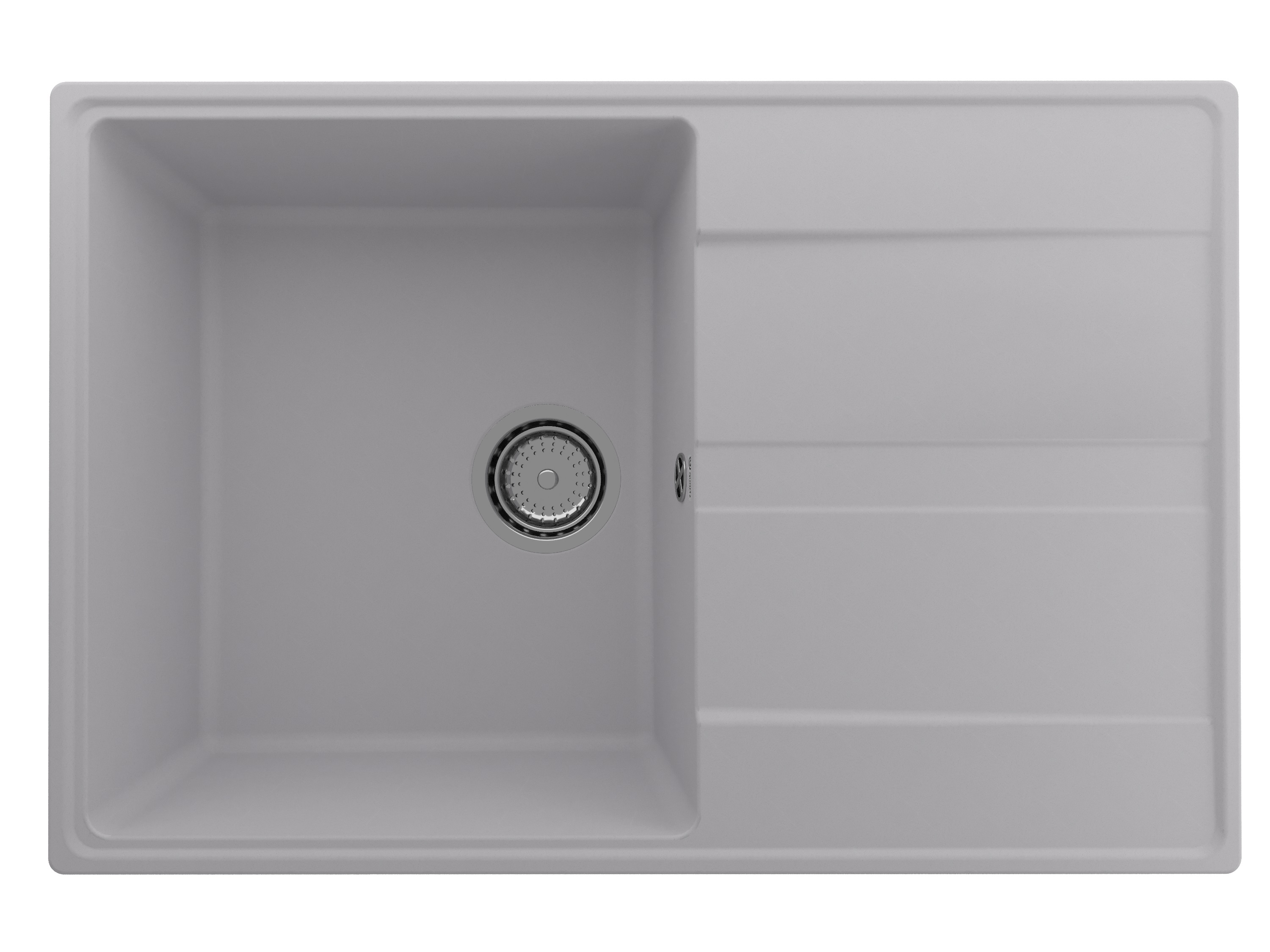 

Мойка кухонная Ulgran Quartz Prima 750-04 75х50 см, платина, Серый, Prima 750-04