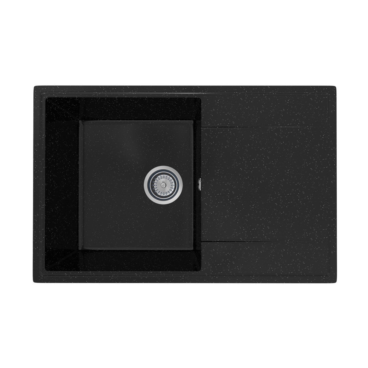 

Мойка кухонная Practik PR-M 735-004 73,5 см, черный оникс, PR-M-735-004