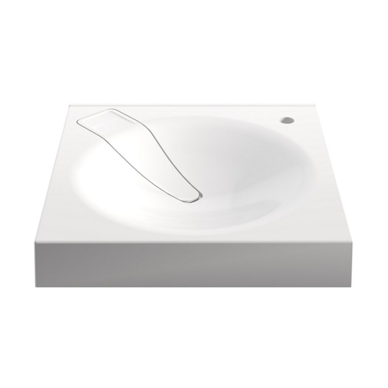 

Раковина Paola Sergio 600 над стиральной машиной белая глянцевая, Белый, Sergio 600