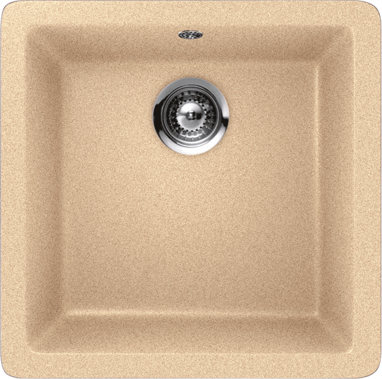

Мойка кухонная Schock Quadro 50 (N-100S) лунный камень, Бежевый, Quadro 50 (N-100S)