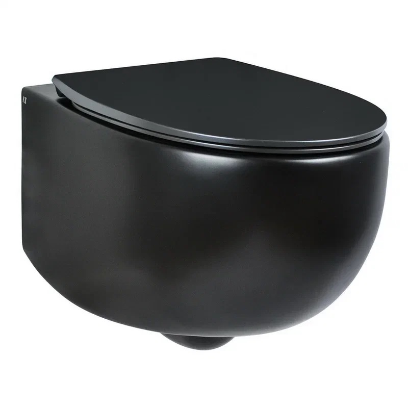 

Унитаз подвесной AeT Dot 2.0 S555T0R0V6105 безободковый, черный матовый, S555T0R0V6105