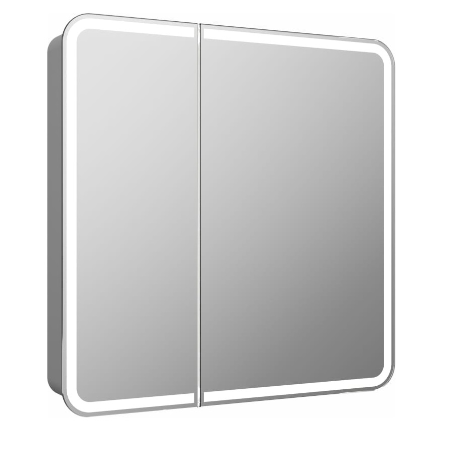 

Зеркало-шкаф Reflexion Circle LED 80х80 с подсветкой, инфракрасный выключатель, Белый, RF2110SR