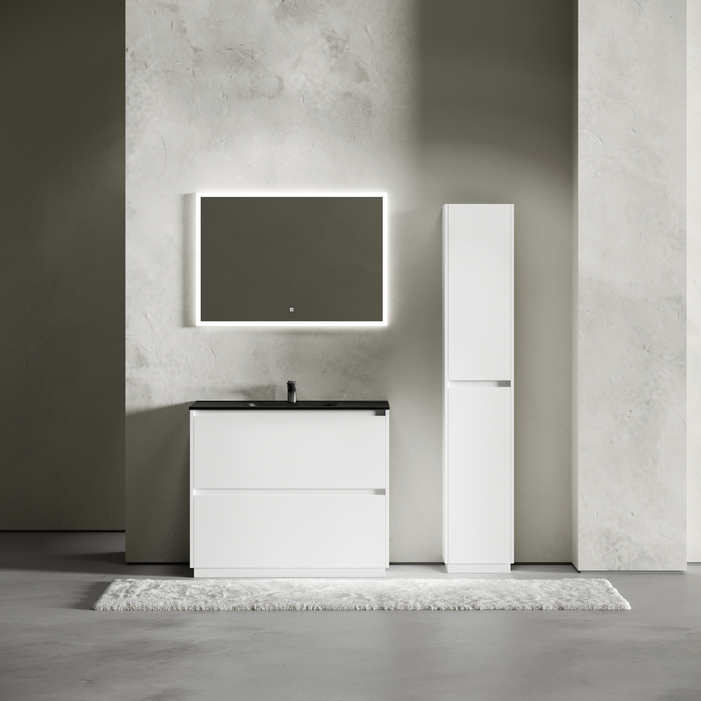 

Мебель для ванной Sancos Libra Floor 100 напольная, белый глянец (раковина CN7003MB), Белый глянцевый, LB100FW